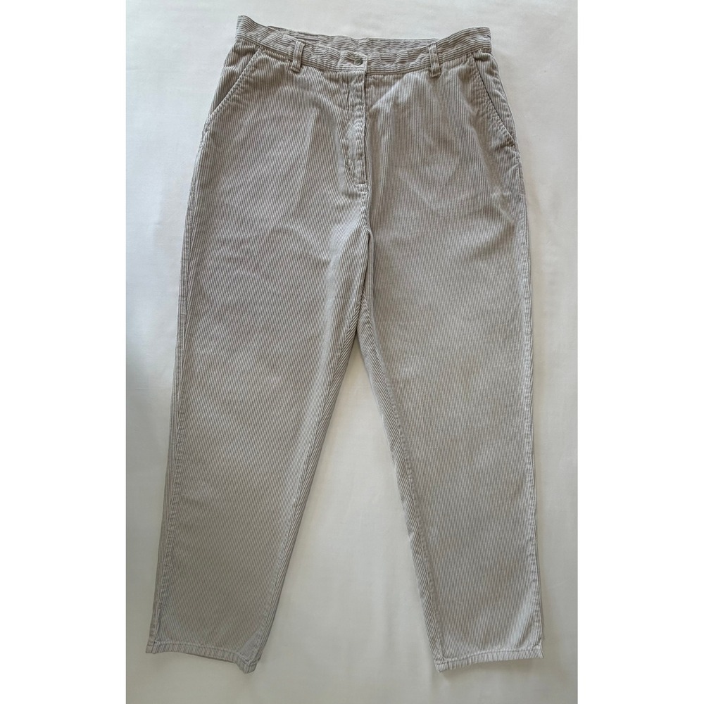 VTG Woolrich Corduroy Pants Size 16 British Tan High Rise Tapered Leg Casual